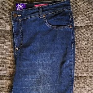 Just My Size Straight Leg Jeans Dark Wash Size 16W Short